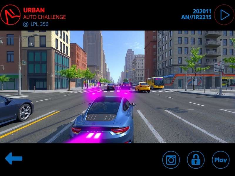 Urban Auto Challenge Gameplay Screen